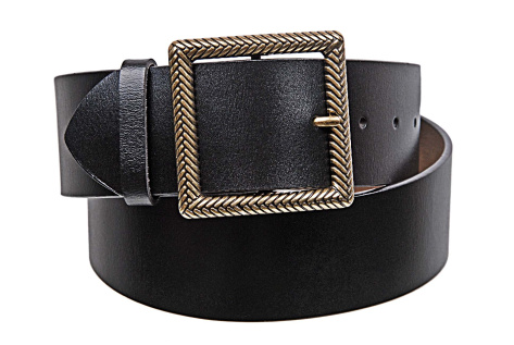Dámský kožený opasek, šířka 5 cm