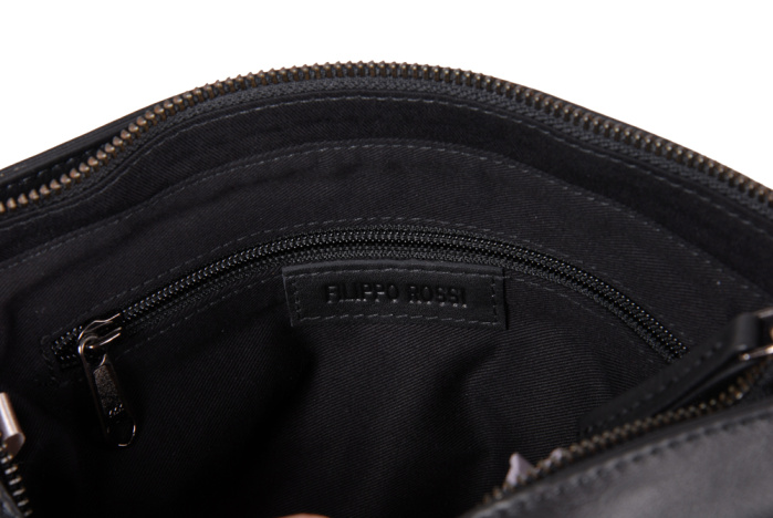 detail kožený shopper
