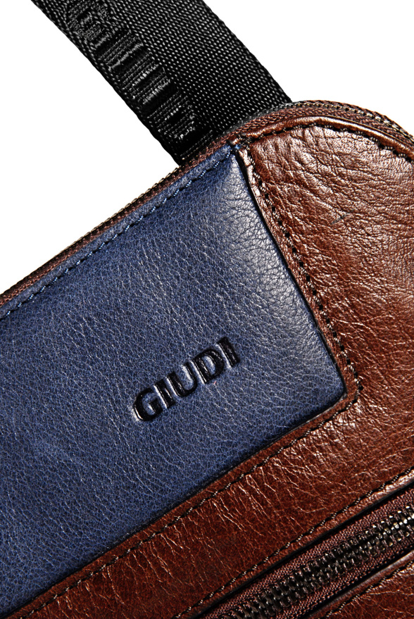detail Kožený shopper