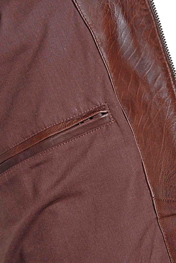 detail Pánská kožená bunda, VĚTŠÍ VELIKOST